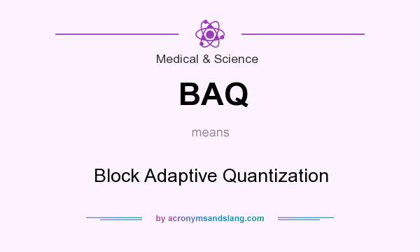 What does BAQ mean? It stands for Block Adaptive Quantization