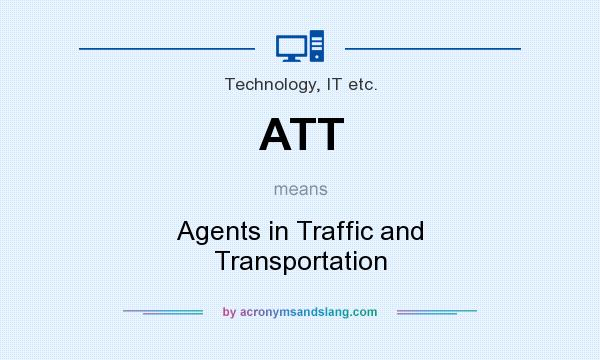 What does ATT mean? It stands for Agents in Traffic and Transportation