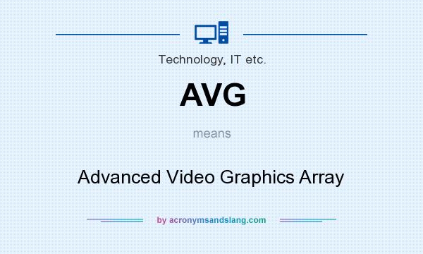 What does AVG mean? It stands for Advanced Video Graphics Array