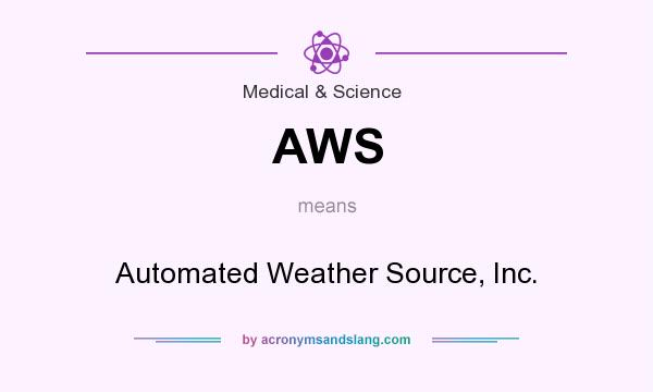 What does AWS mean? It stands for Automated Weather Source, Inc.