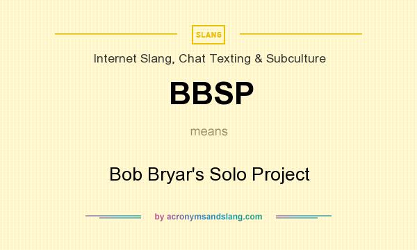 What does BBSP mean? It stands for Bob Bryar`s Solo Project