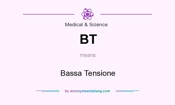 What does BT mean? It stands for Bassa Tensione