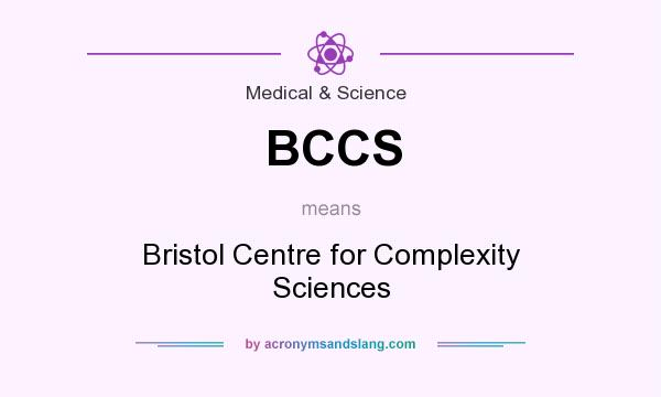 What does BCCS mean? It stands for Bristol Centre for Complexity Sciences
