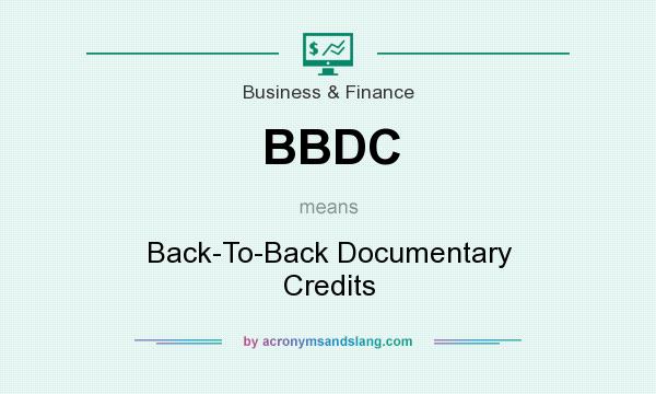 What does BBDC mean? It stands for Back-To-Back Documentary Credits