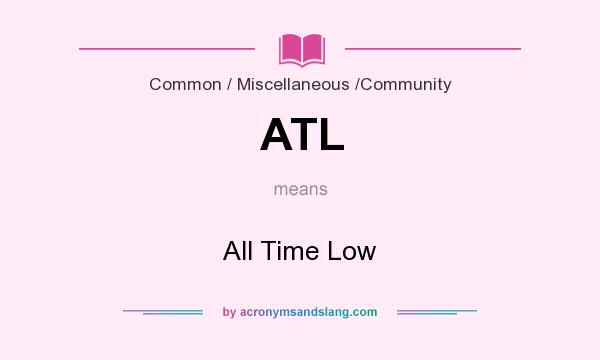 What does ATL mean? It stands for All Time Low
