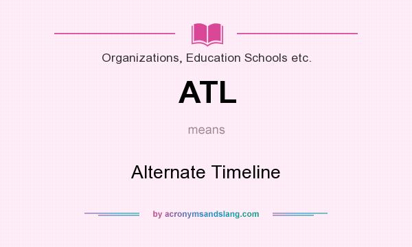 What does ATL mean? It stands for Alternate Timeline