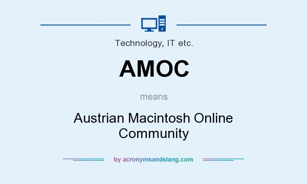 What does AMOC mean? It stands for Austrian Macintosh Online Community