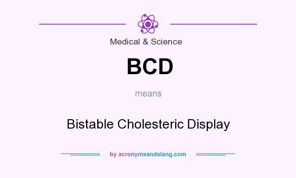 What does BCD mean? It stands for Bistable Cholesteric Display