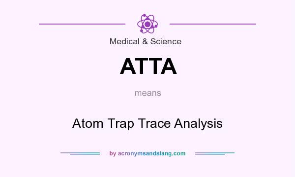 What does ATTA mean? It stands for Atom Trap Trace Analysis