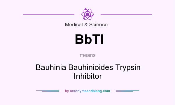 What does BbTI mean? It stands for Bauhinia Bauhinioides Trypsin Inhibitor