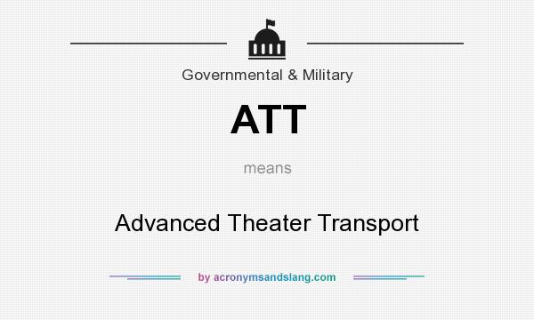 What does ATT mean? It stands for Advanced Theater Transport