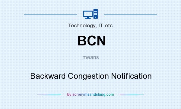 What does BCN mean? It stands for Backward Congestion Notification