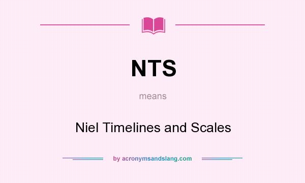 What does NTS mean? It stands for Niel Timelines and Scales