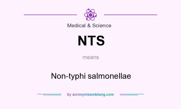 What does NTS mean? It stands for Non-typhi salmonellae