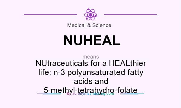 What does NUHEAL mean? It stands for NUtraceuticals for a HEALthier life: n-3 polyunsaturated fatty acids and 5-methyl-tetrahydro-folate