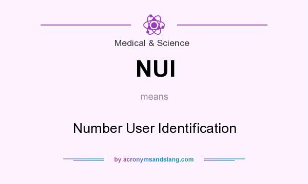 What does NUI mean? It stands for Number User Identification