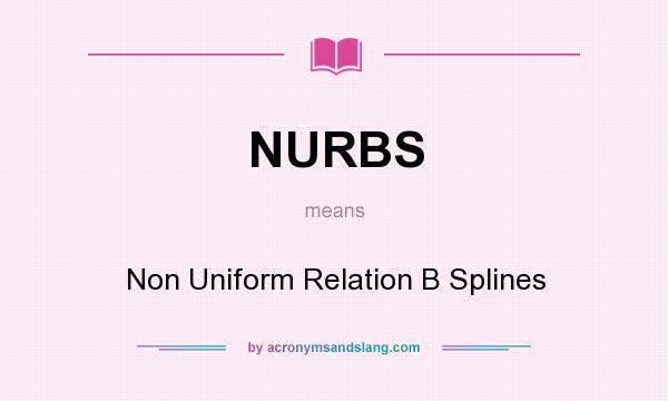 What does NURBS mean? It stands for Non Uniform Relation B Splines
