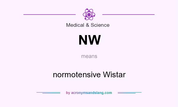 What does NW mean? It stands for normotensive Wistar