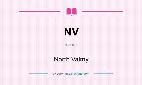 What does NV mean? It stands for North Valmy