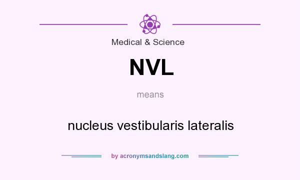 What does NVL mean? It stands for nucleus vestibularis lateralis