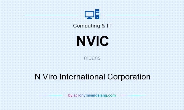What does NVIC mean? It stands for N Viro International Corporation