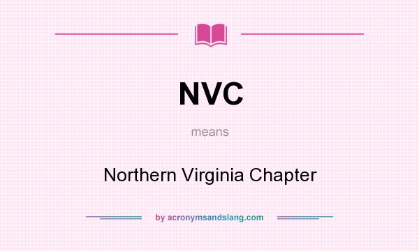 What does NVC mean? It stands for Northern Virginia Chapter