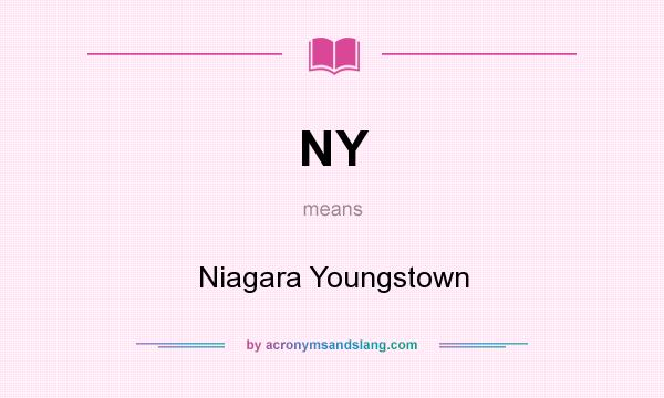 What does NY mean? It stands for Niagara Youngstown