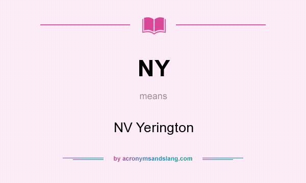 What does NY mean? It stands for NV Yerington