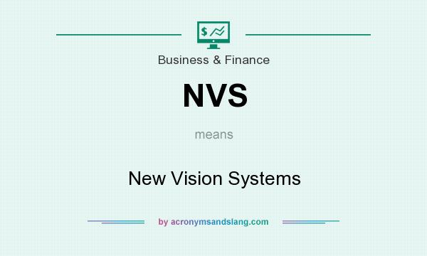 What does NVS mean? It stands for New Vision Systems