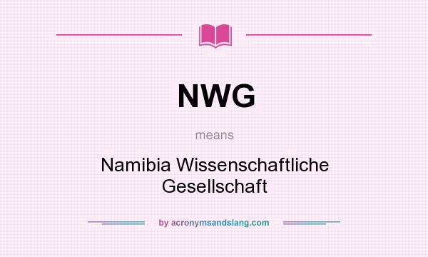 What does NWG mean? It stands for Namibia Wissenschaftliche Gesellschaft
