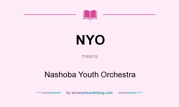 What does NYO mean? It stands for Nashoba Youth Orchestra