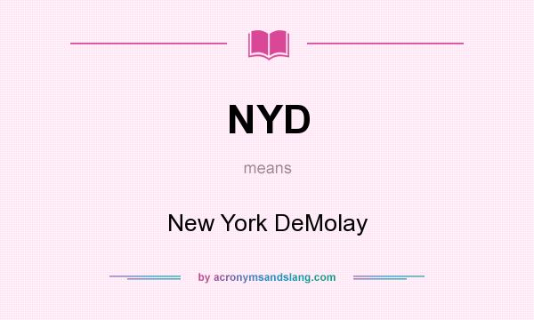 What does NYD mean? It stands for New York DeMolay