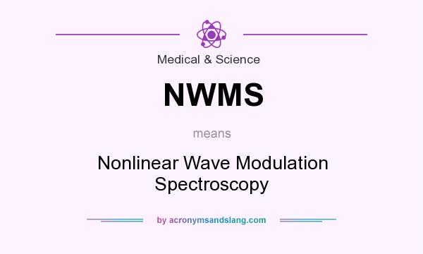 What does NWMS mean? It stands for Nonlinear Wave Modulation Spectroscopy