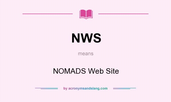 What does NWS mean? It stands for NOMADS Web Site