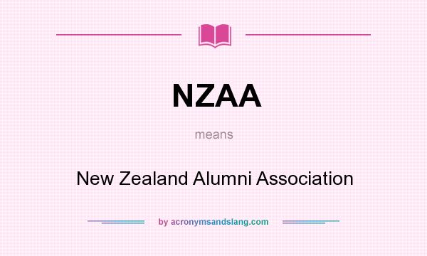 What does NZAA mean? It stands for New Zealand Alumni Association