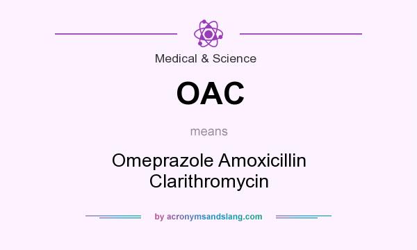 What does OAC mean? It stands for Omeprazole Amoxicillin Clarithromycin
