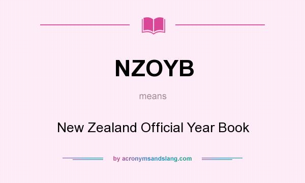 What does NZOYB mean? It stands for New Zealand Official Year Book