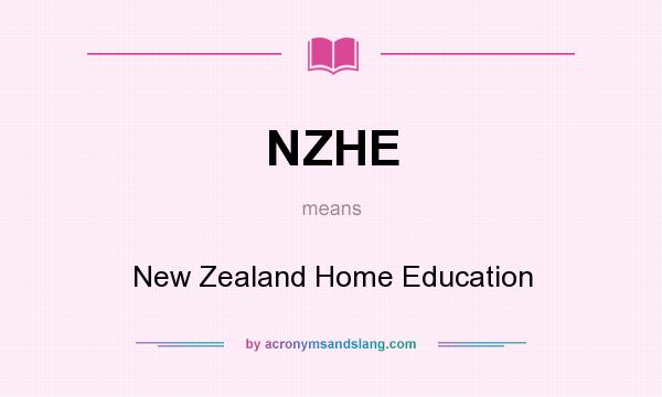 What does NZHE mean? It stands for New Zealand Home Education
