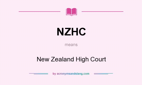 What does NZHC mean? It stands for New Zealand High Court