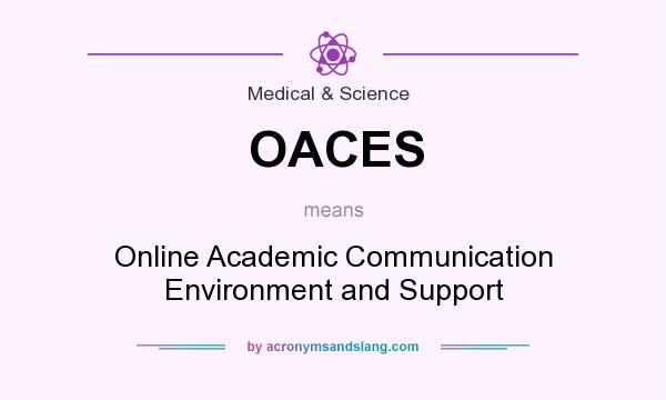 What does OACES mean? It stands for Online Academic Communication Environment and Support