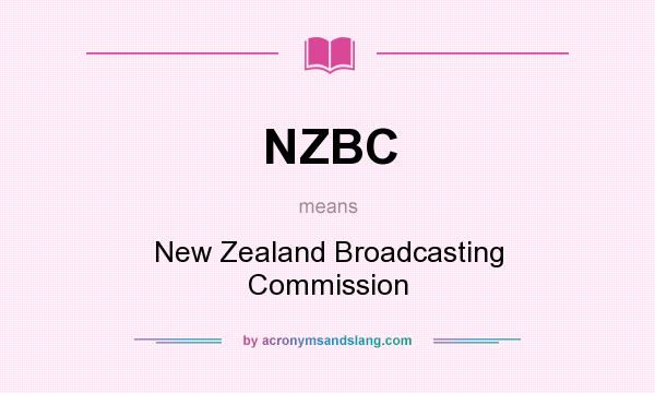 What does NZBC mean? It stands for New Zealand Broadcasting Commission