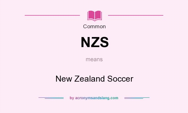 What does NZS mean? It stands for New Zealand Soccer