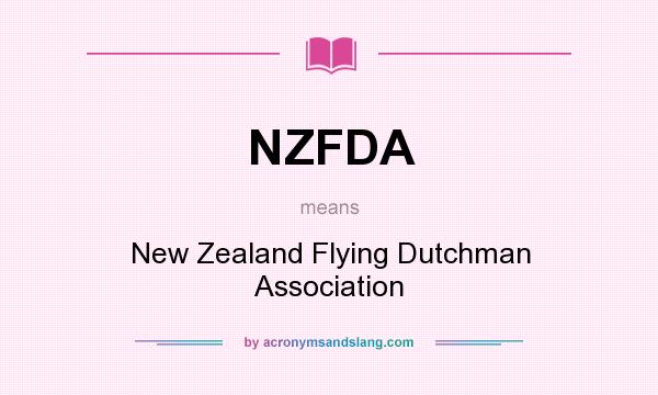 What does NZFDA mean? It stands for New Zealand Flying Dutchman Association