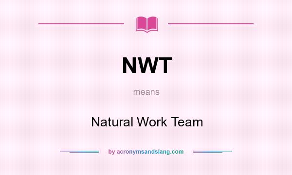 What does NWT mean? It stands for Natural Work Team