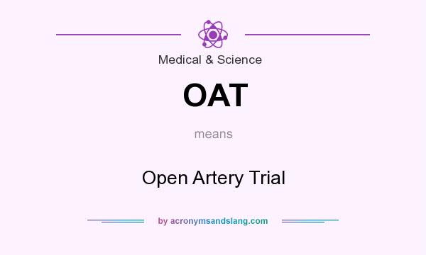 What does OAT mean? It stands for Open Artery Trial