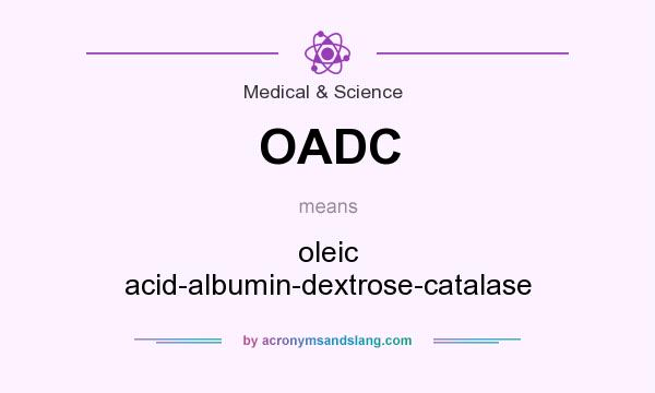 What does OADC mean? It stands for oleic acid-albumin-dextrose-catalase