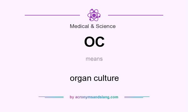 What does OC mean? It stands for organ culture