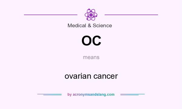 What does OC mean? It stands for ovarian cancer