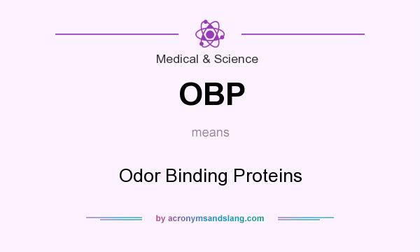 What does OBP mean? It stands for Odor Binding Proteins