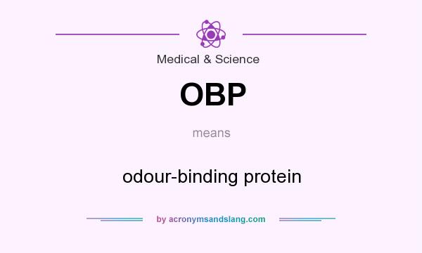 What does OBP mean? It stands for odour-binding protein